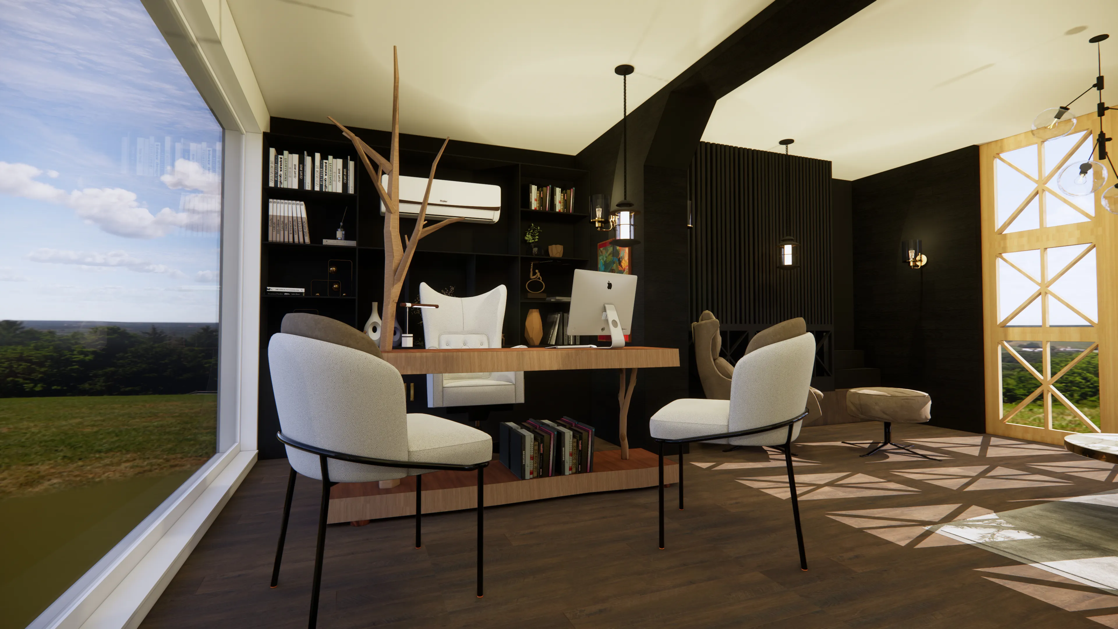 living room lcd wall design